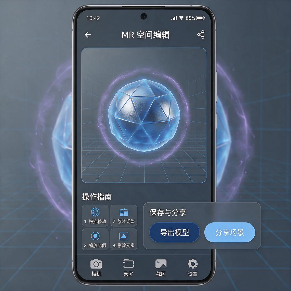 MR混合现实截图怎么操作并保存分享？