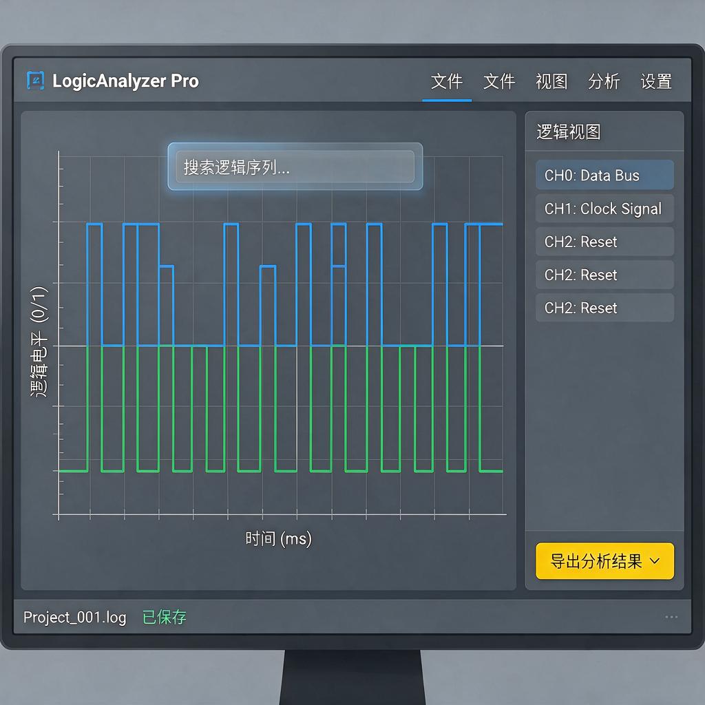 逻辑分析仪截图怎么操作及保存导出?
