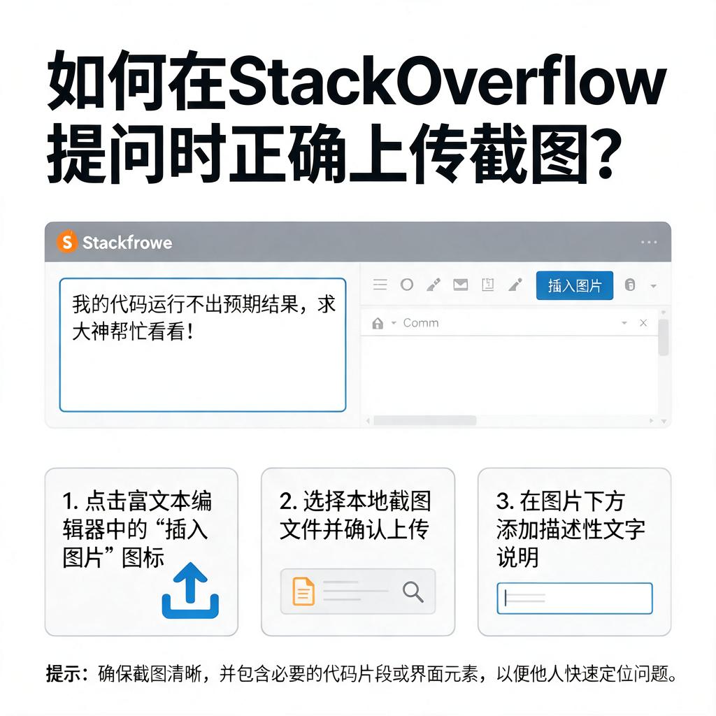 如何在StackOverflow提问时正确上传截图?