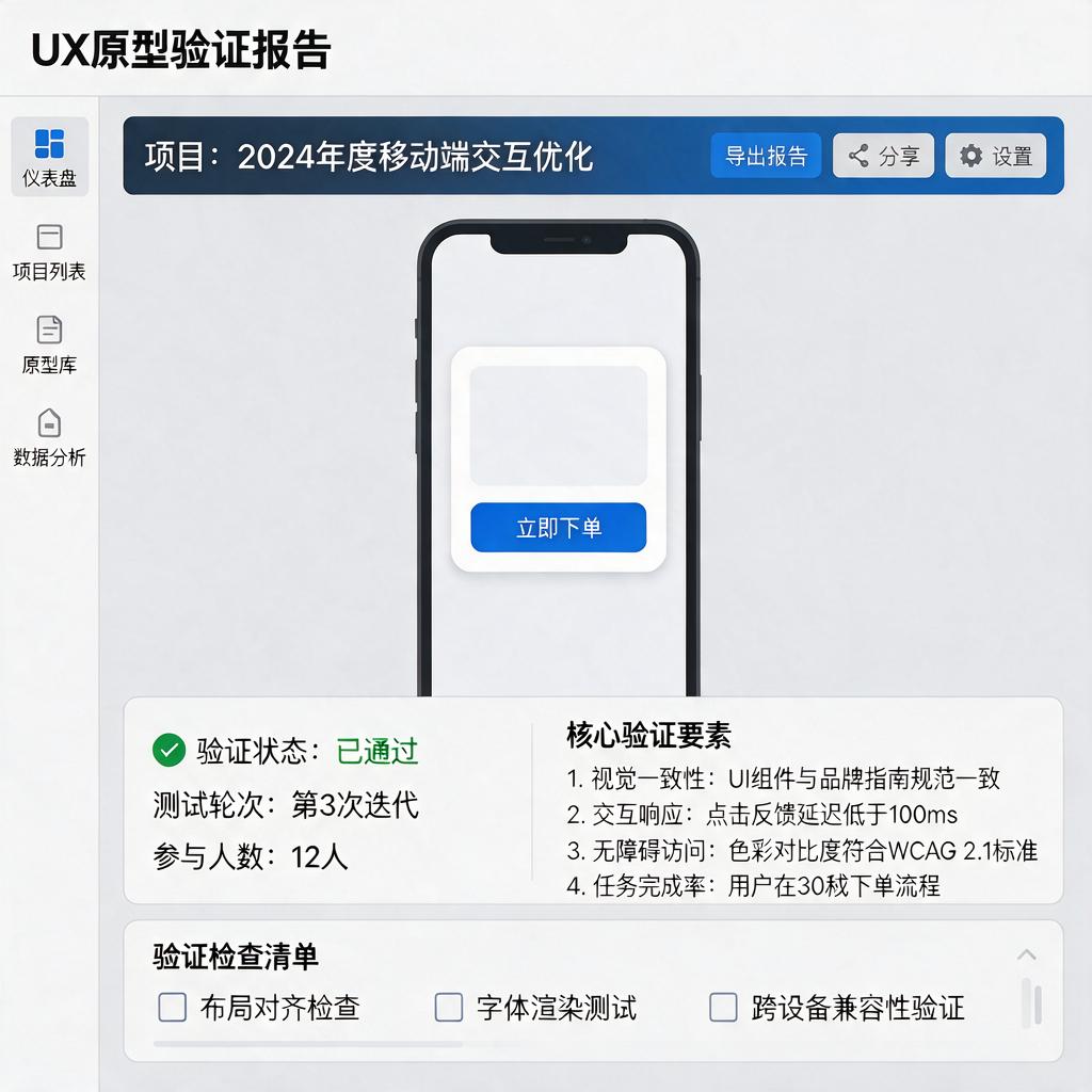 UX原型验证截图如何制作并包含哪些要素?