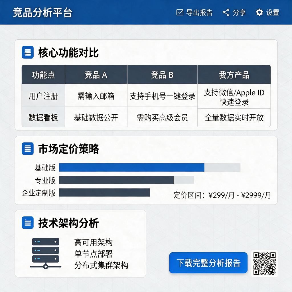 竞品分析对比截图如何制作更专业？
