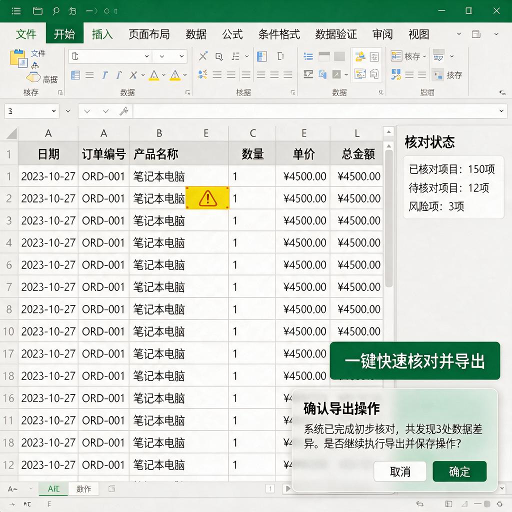 Excel报表核对截图怎么快速完成并保存？