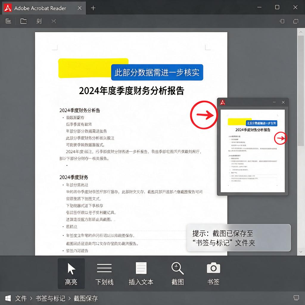 如何进行PDF批注阅读并截图保存？