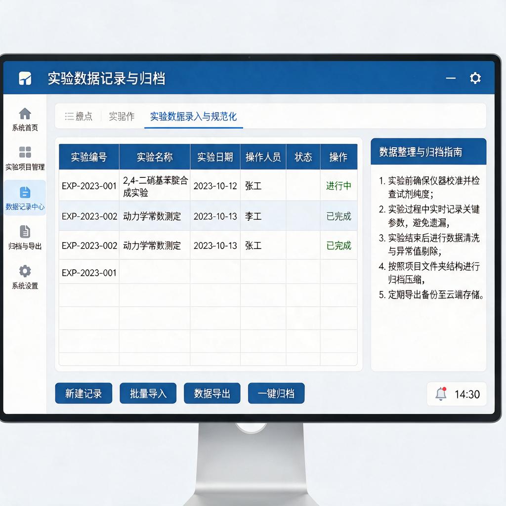 实验数据记录截图怎么规范操作与整理归档？